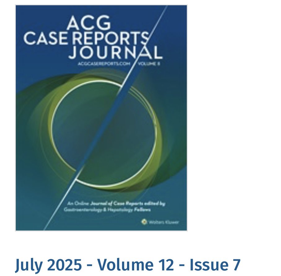 Our July 2025 issue is out! 📖

1. Collagenous Gastritis: A Rare Cause of Hemorrhagic Shock
2. Pembrolizumab-Induced Duodenitis Mimicking Celiac Disease 
3. Unraveled: Coil Migration After Embolization of Gastric Varices
and Much More…

Check it out: journals.lww.com/acgcr/pages/de…