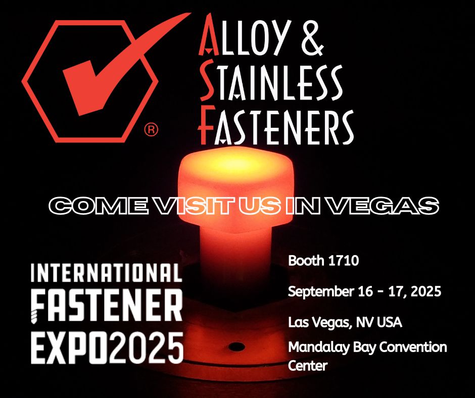 #IFE2025 is coming up fast; have you registered? 
Stop by and see us at Mandalay Bay Convention Center for the International Fastener Expo at Booth 1710!!

#FastenerFamily #GoASF #EmergencyService