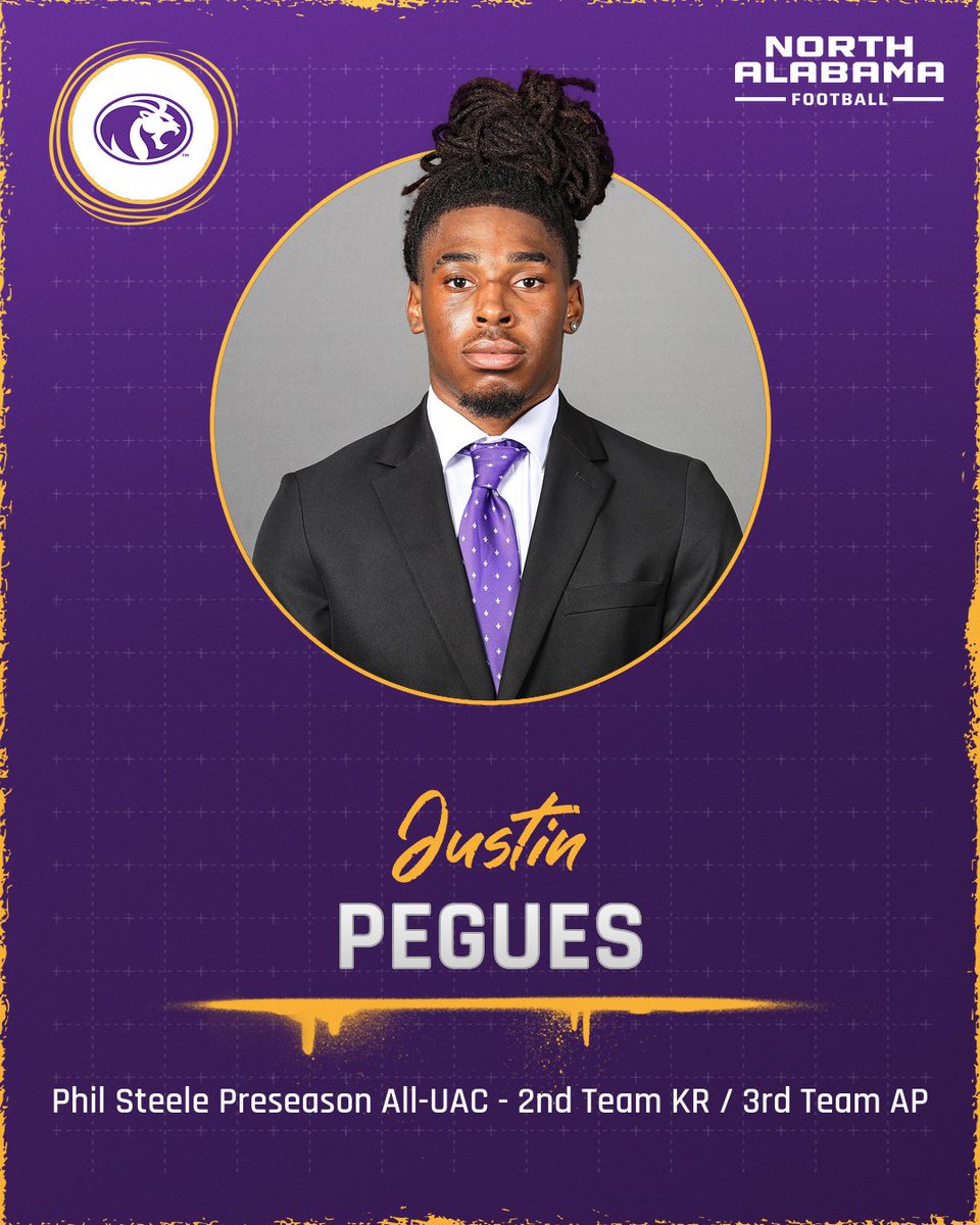 Phil Steele Preseason All-UAC 🏈

Justin Pegues - 2nd Team KR / 3rd Team All-Purpose