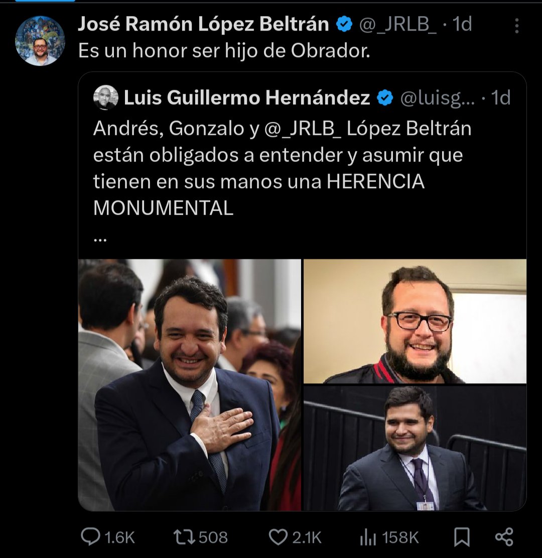 Guacamaya Leaks (@guacamayanleaks) on Twitter photo Dicen los hijos de <a href="/lopezobrador_/">Andrés Manuel</a>, que, "es un honor robar como Obrador" y que su único talento es, ser hijos del expresidente. Dicen los hijos de <a href="/lopezobrador_/">Andrés Manuel</a>, que, "es un honor robar como Obrador" y que su único talento es, ser hijos del expresidente.