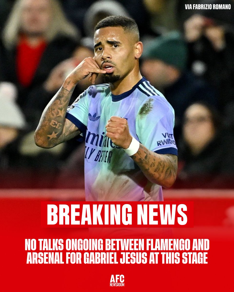 No talks yet, but where will Jesus land next? 👀

[via <a href="/FabrizioRomano/">Fabrizio Romano</a> ]