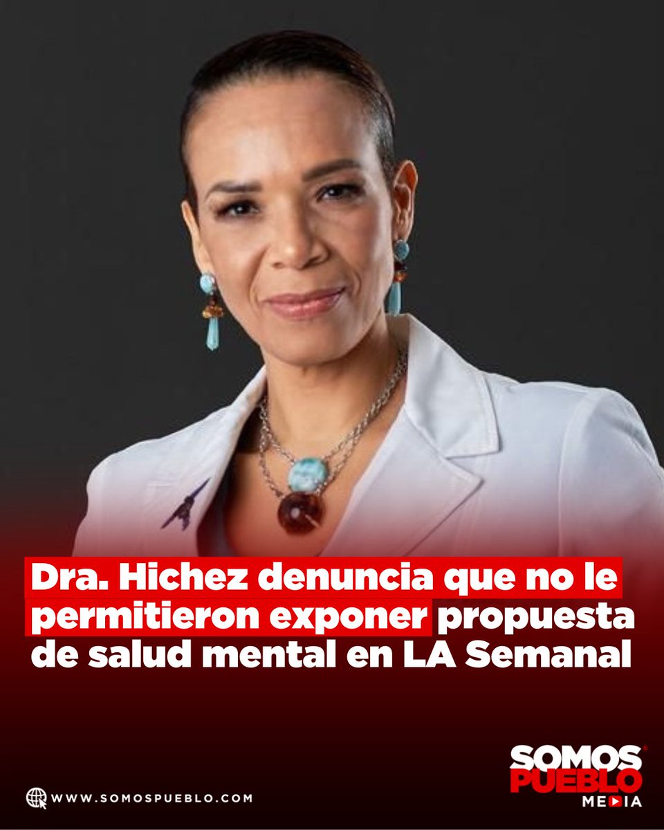 La psiquiatra Alexandra Hichez expresó públicamente su inconformidad con el presidente Luis Abinader y parte de su equipo de comunicación, luego de no recibir la oportunidad de intervenir durante su participación en el espacio gubernamental “LA Semanal”. Según explicó la