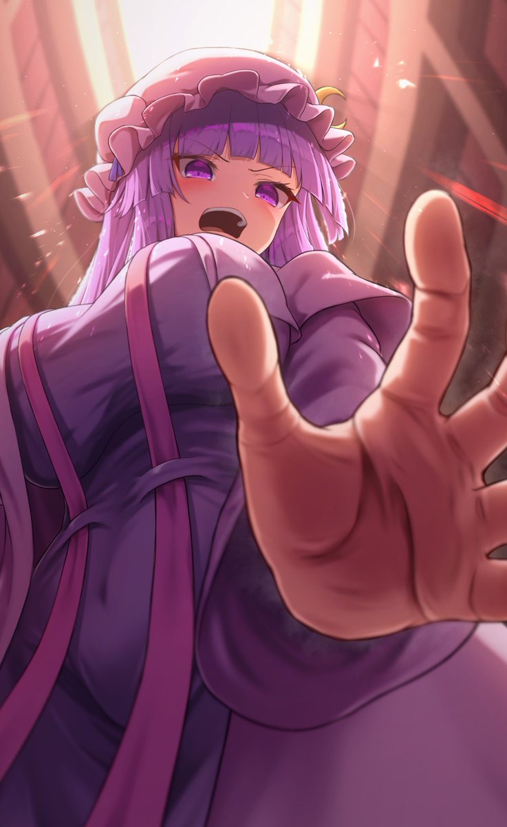 【再掲】魔法を詠唱するパチュリー様🔥