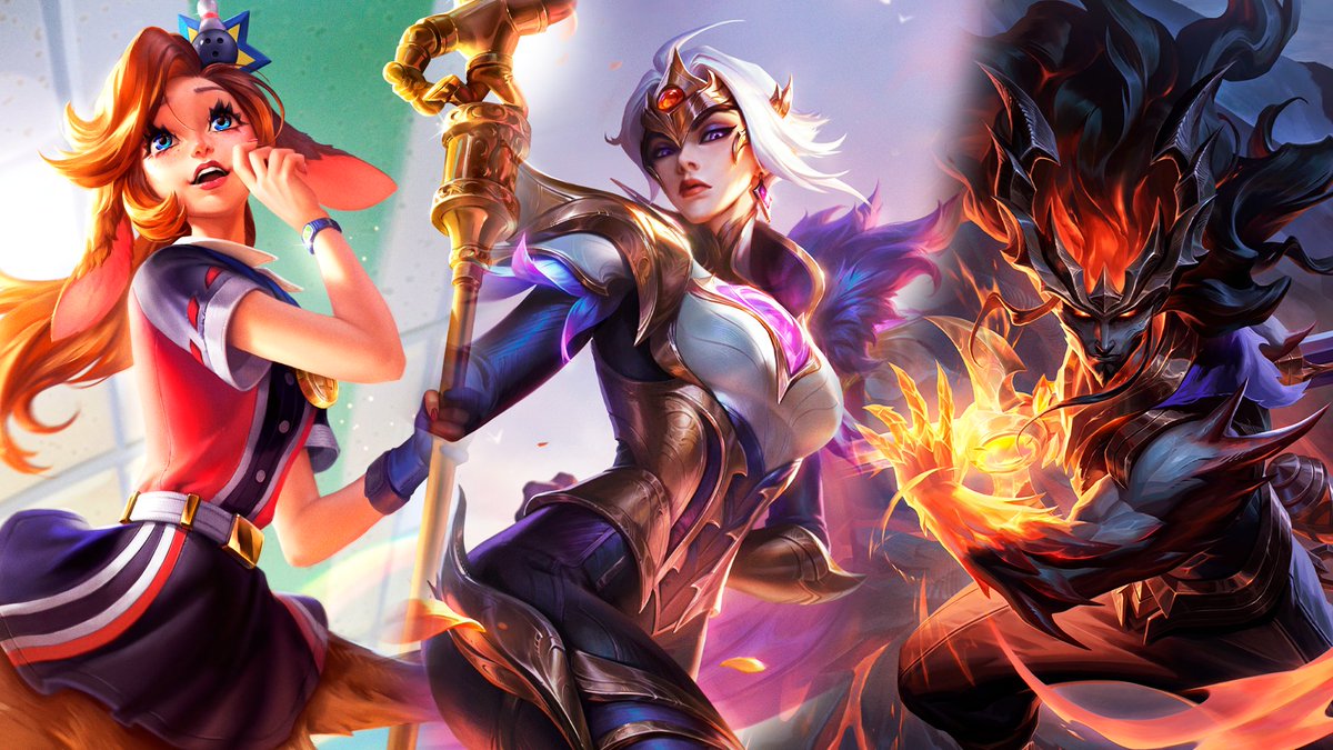 [ YT Video 🔗🔗🔗 youtu.be/HLvfBGw9cX8 ]
Splash, Skins &amp; Update ~
                Corki, Lillia, Fiora, Yasuo &amp; Vayne