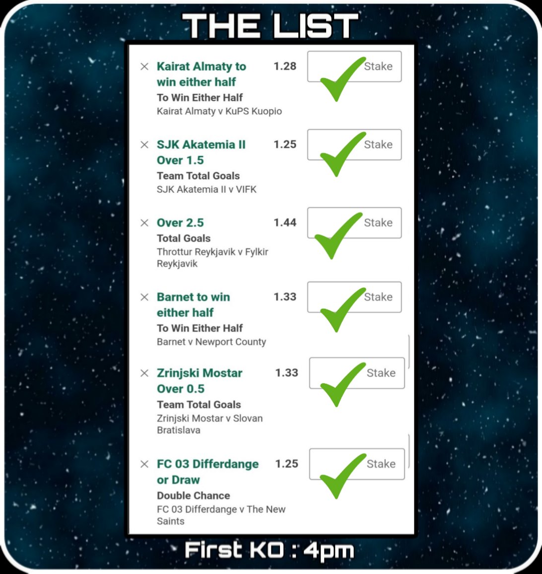 FULL HOUSE 🏠 

WINNER @ 5.15 

All 6 selections win for the second day in a row !!!

Likes/reposts appreciated 🙏