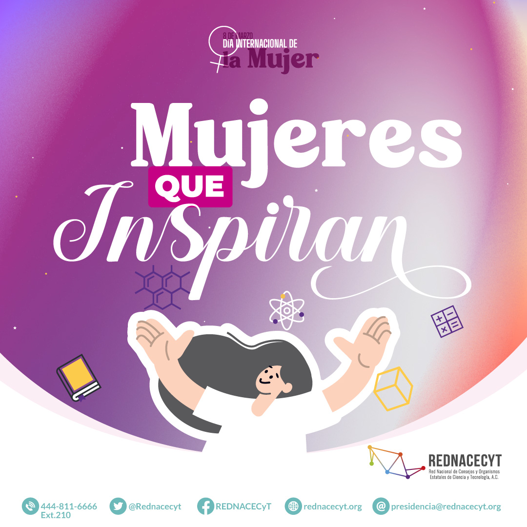 “Mujeres que inspiran”, es un homenaje a aquellas mujeres que, a lo largo de los últimos 28 años, han dejado una huella imborrable en el ámbito de la ciencia y la tecnología en México.

rednacecyt.org/publicaciones/…