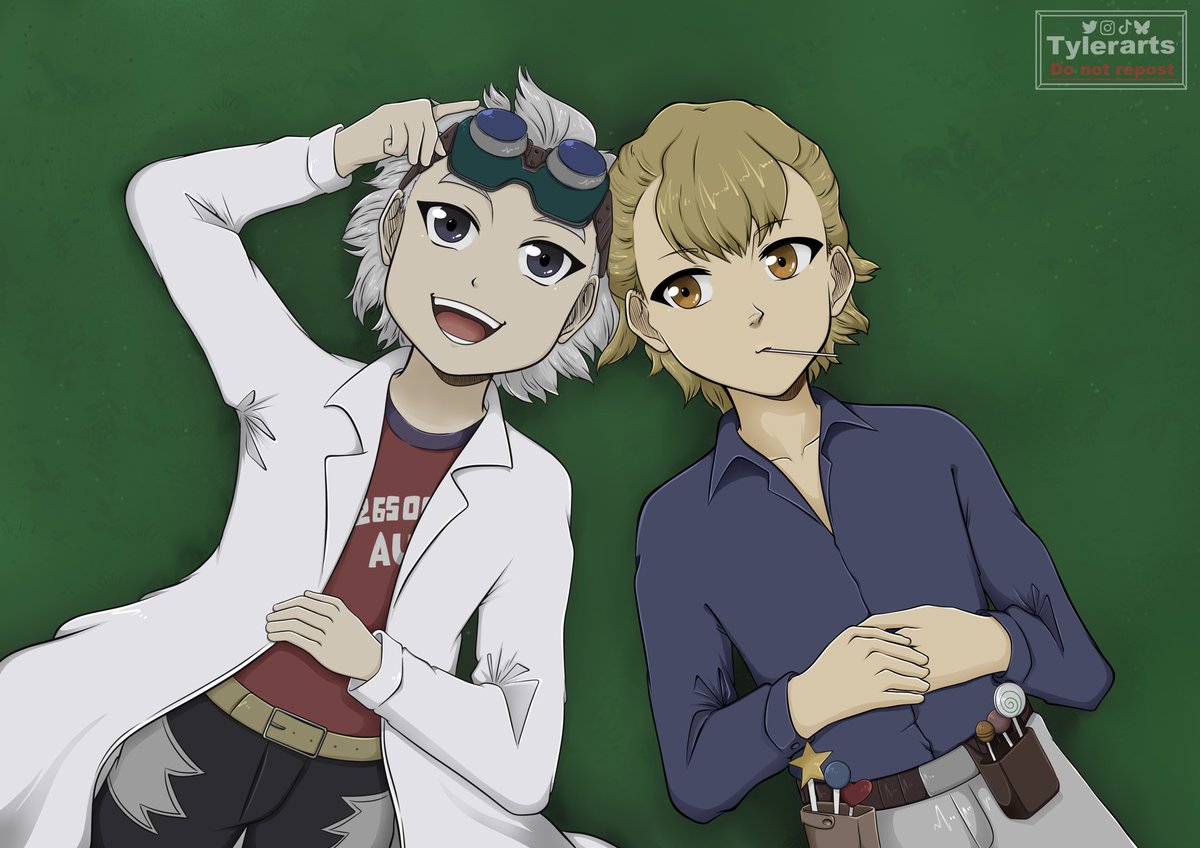 Finally finished this today!! 😊 I still can’t believe we got to see childhood stanxeno…. My shaylas… 

#DrSTONE #stanxeno