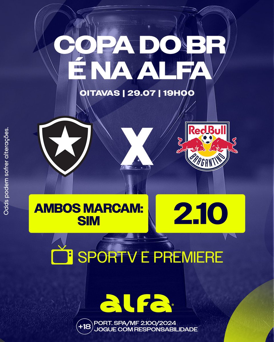 Hoje temos o primeiro jogo das oitavas da Copa do Brasil. Quem leva a melhor?

Jogue na Alfa!

jogaralfa.bet/x372454f6 

📷|Jogue com responsabilidade! Proibido para menores de 18 anos. Autorizados pela portaria SPA/MF nº 2.100/2024