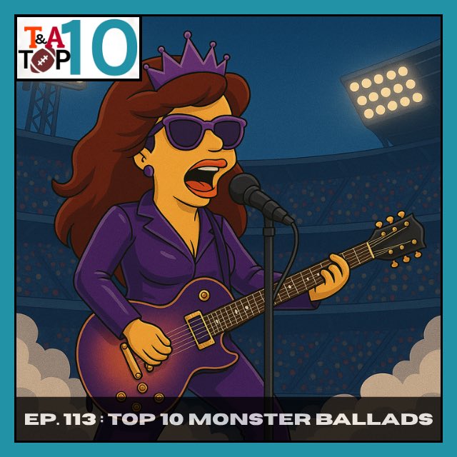 This week, by Amy's request, we are ranking the Top 10 MONSTER BALLADS! We welcomed her on the show to celebrate her birthday and to reveal the rankings. We also preview SummerSlam and talk about our usual stuff. #tandatop10 #monsterballads #summerslam

Listen on Apple Podcasts