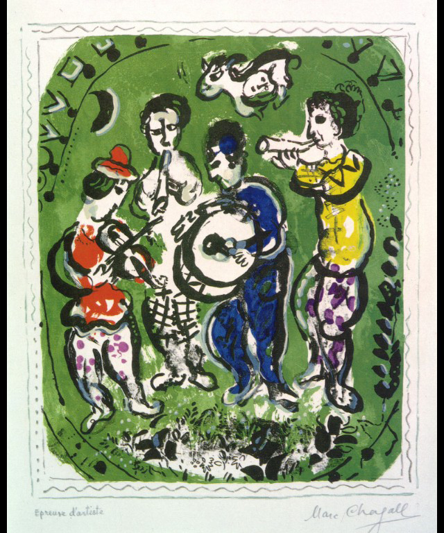 Marc Chagall (@artistchagall) on Twitter photo Musicians on a green background #artbots #chagall Musicians on a green background #artbots #chagall