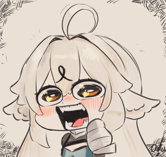 #miiaillust I drew Miia and gave her this face because I can