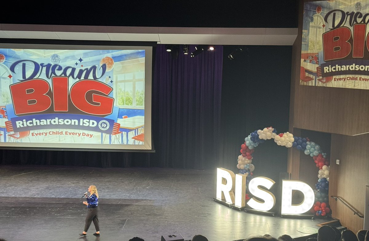 Another great start to New Hire Week with <a href="/IamBranum/">Tabitha Branum</a> &amp; the BHS, LHHS, PHS, &amp; RHS drum lines, cheerleaders, &amp; drill team captains. The SLPs plan to #RISDDreamBig and show our #SLPGreatness this school year!!