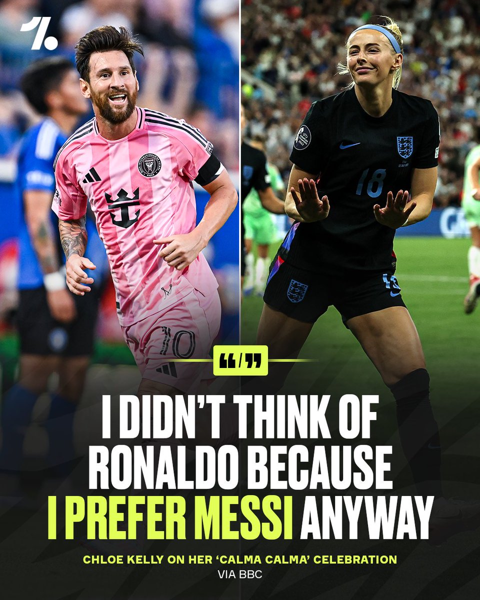 Chloe Kelly insists her 'calma calma' celebration was not inspired by Cristiano Ronaldo 👀❌