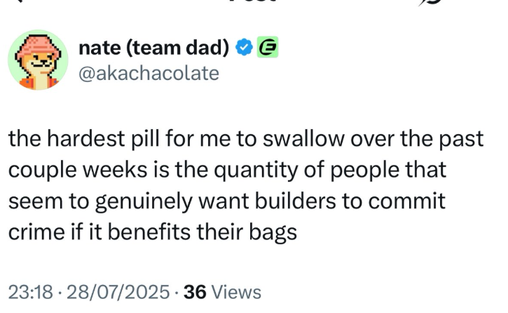 Eclipse team just keeps pointing fingers at everyone but themselves. 

Incredible, absolutely incredible the audacity that these people have. In their eyes, everything has been executed absolutely perfect and community is here only to extract. 

They will keep blaming you. Until