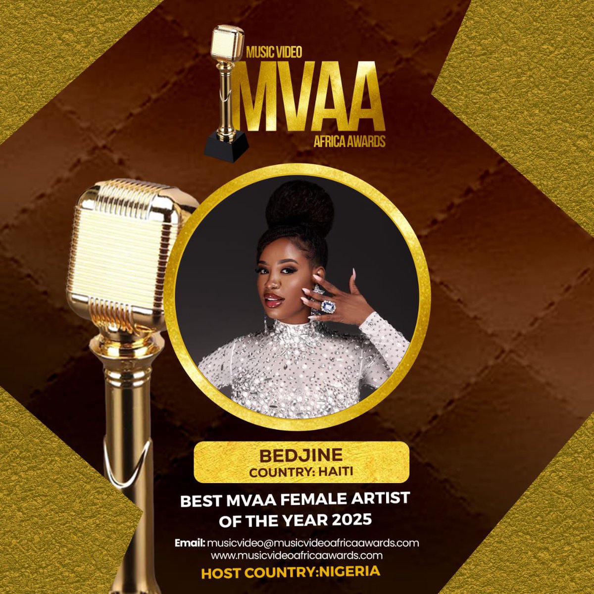 🌍 Je suis nominée aux MVAA 2025 – Meilleure femme inspirante de l’année, un prix musical africain 🎤✨
Haïti 🇭🇹 rencontre l’Afrique 🌍
🗳 Vote dès le 10 août ! On compte sur vous 💛