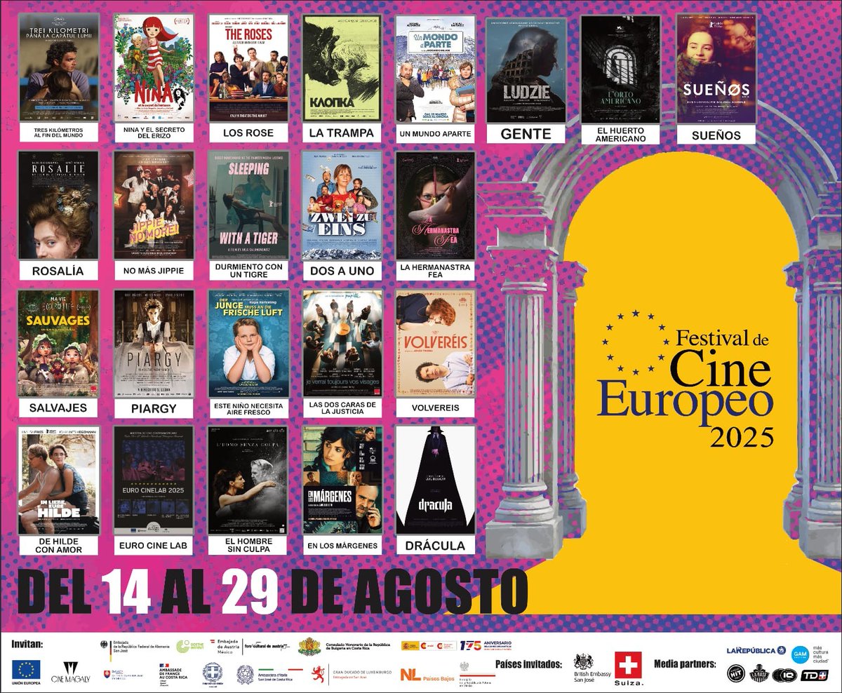 El Festival de Cine Europeo 🇪🇺 llega a las salas del #CineMagaly 🎥

Podrás disfrutar de una variedad de películas europeas del 14 al 29 de agosto 🍿

¡No te lo pierdas! 🎬