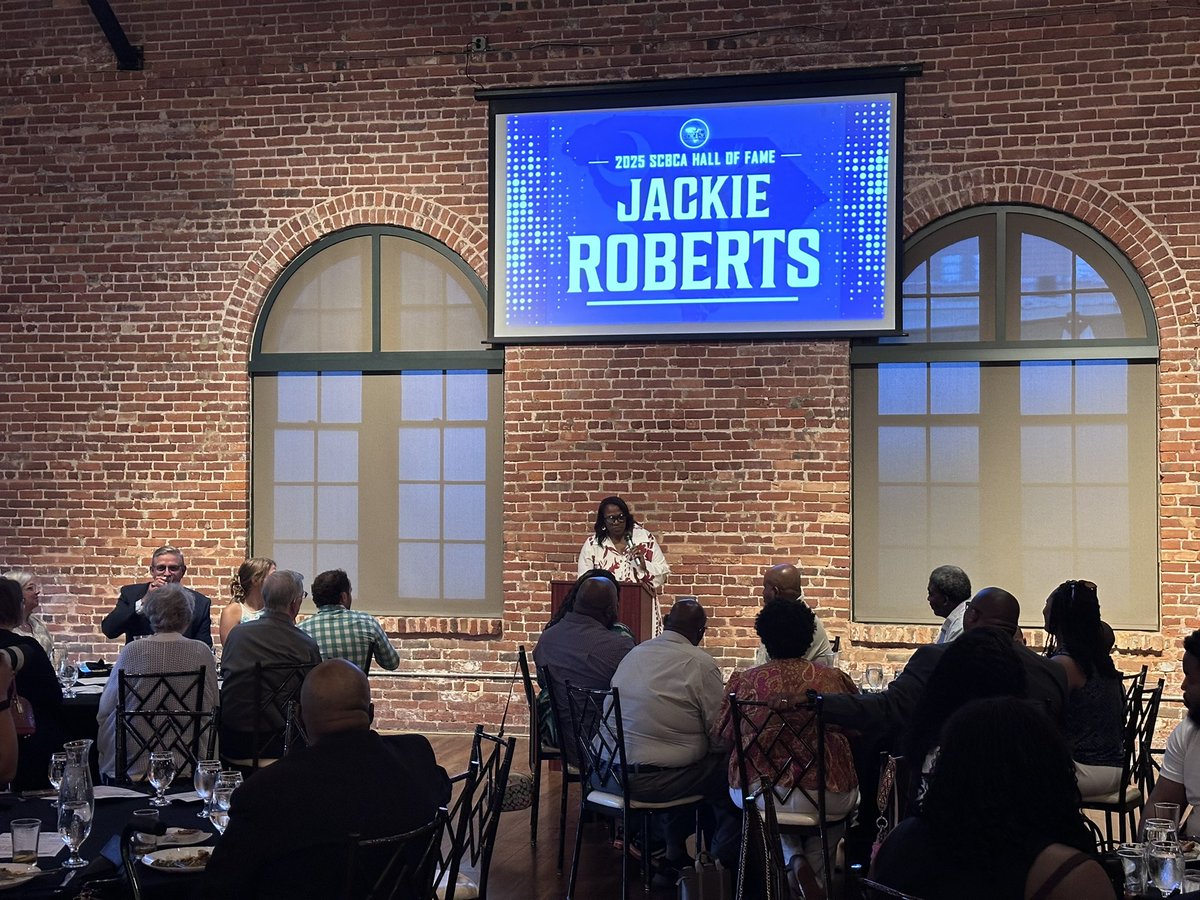 South Carolina Basketball Coaches Association (@scbca) on Twitter photo 2025 <a href="/SCBCA/">South Carolina Basketball Coaches Association</a> Hall of Fame Inductee - Jackie Roberts 2025 <a href="/SCBCA/">South Carolina Basketball Coaches Association</a> Hall of Fame Inductee - Jackie Roberts
