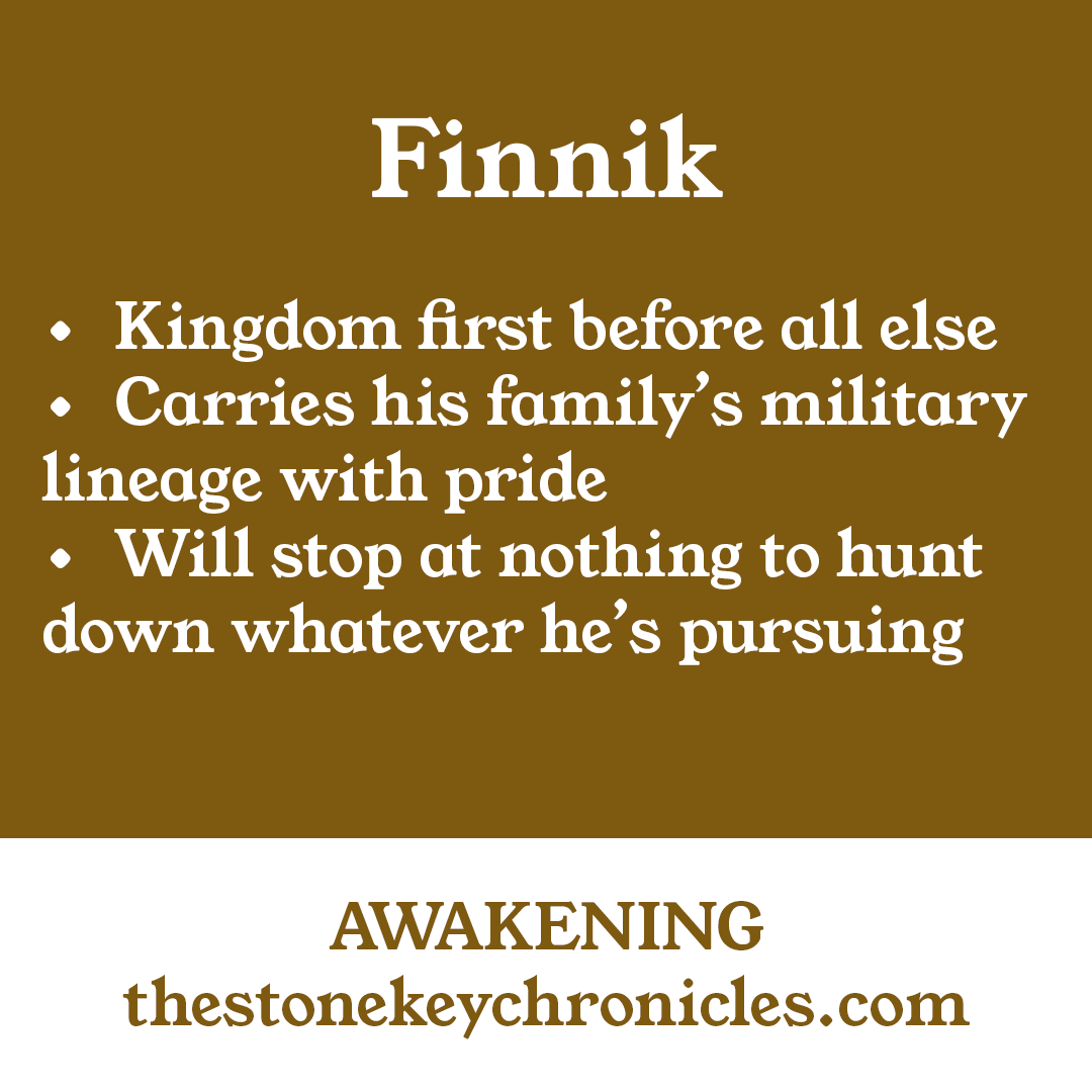 StoneKeySeries's tweet image. Finnik Doth is loyal to his kingdom, dedicated to upholding the law, and oh yeah, he’s also the Commandant General of the enemy’s army. #tskc #tskcawakening #awakening #epicfantasy #epicfantasyseries #epicfantasynovel #indieauthor #fantasybooks #fantasyreader #tskctuesday