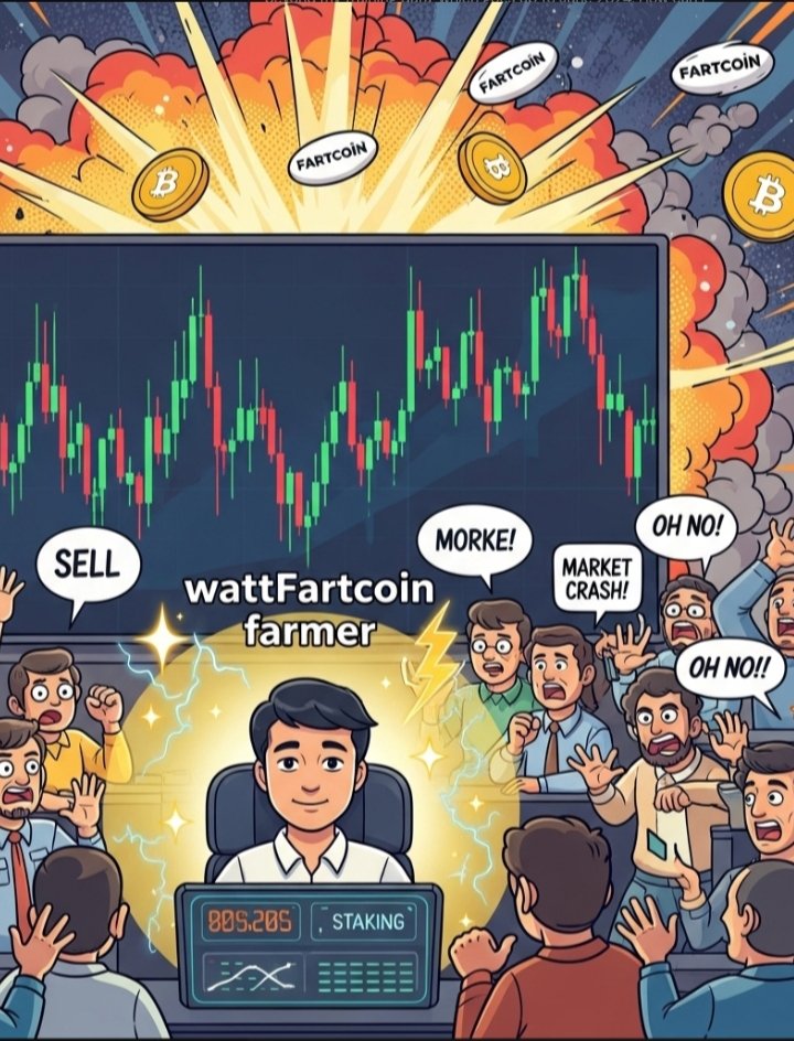 Majique_XP's tweet image. When Fartcoin swings 40% in an hour
Most people: Panicking and wanna sell off.

Me: Thank you for the energy, sir 💨
#wattprotocol #volatilityfarming