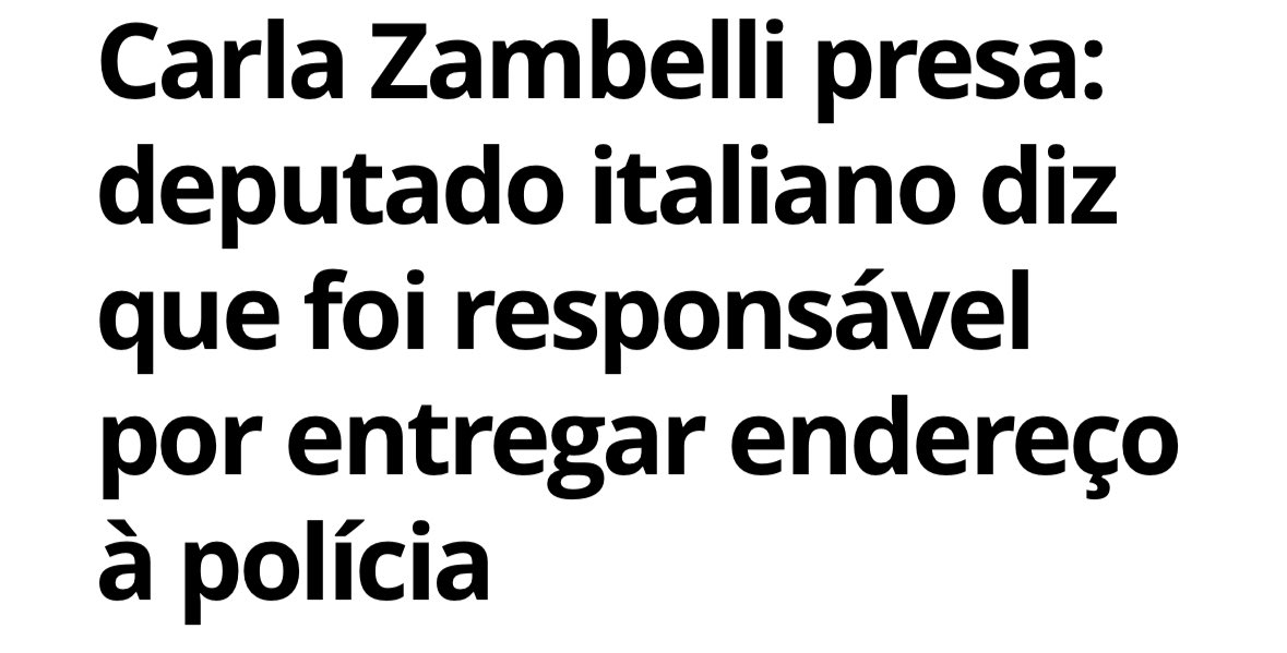 AugustaDAvilaa's tweet photo. Deputado italiano X9 mandou prender a zambelli https://t.co/9knbYPCt6H