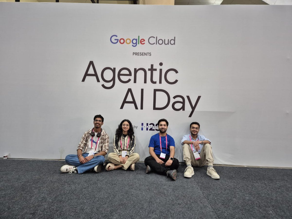 ItzArnavG's tweet photo. ๐ We did it!
First hackathon. First win. With Google. ๐
Out of 57,000+ developers, we clinched 1st place at Googleโs Agentic AI Hackathon 2025!
Hereโs how it happened โ and what we built ๐งต๐
#BuildWithAI #HackathonWin #GoogleAI #AIInnovation #AgenticAI https://t.co/0OUpidvIUq