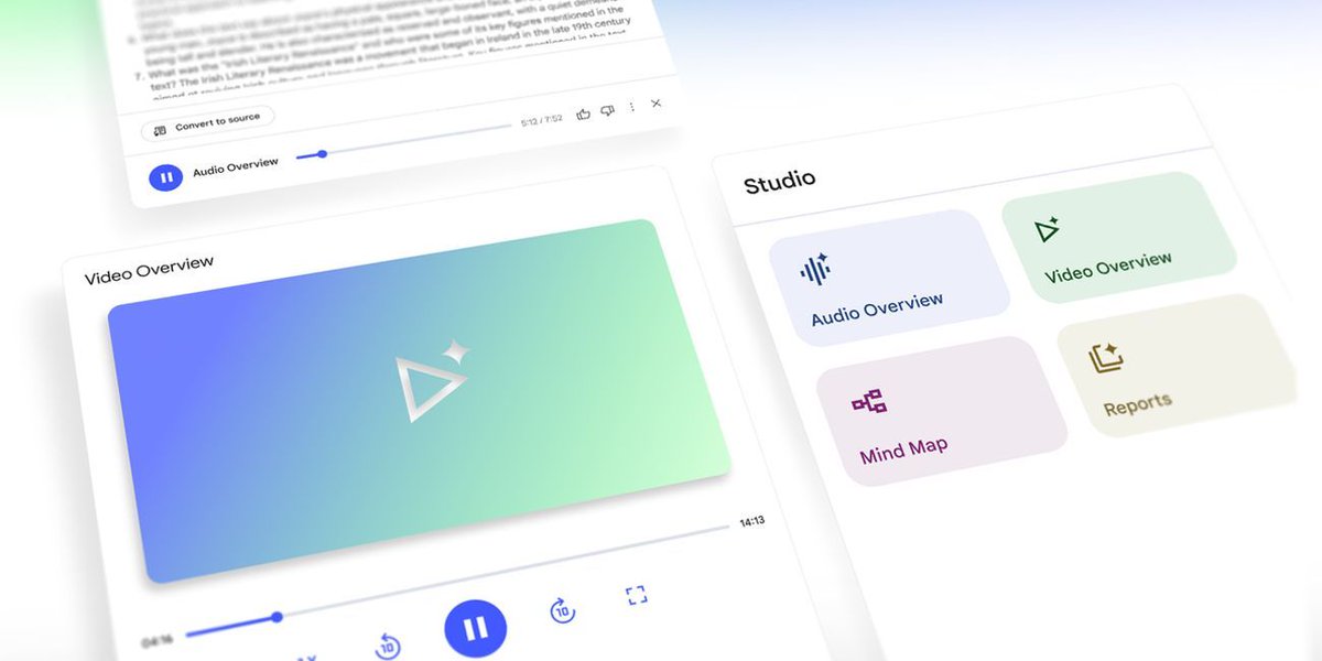 Google's NotebookLM gains Video Overviews to create narrated visual summaries from user content. Updates include enhanced Studio multitasking and playback controls alternativeto.net/news/2025/7/go…