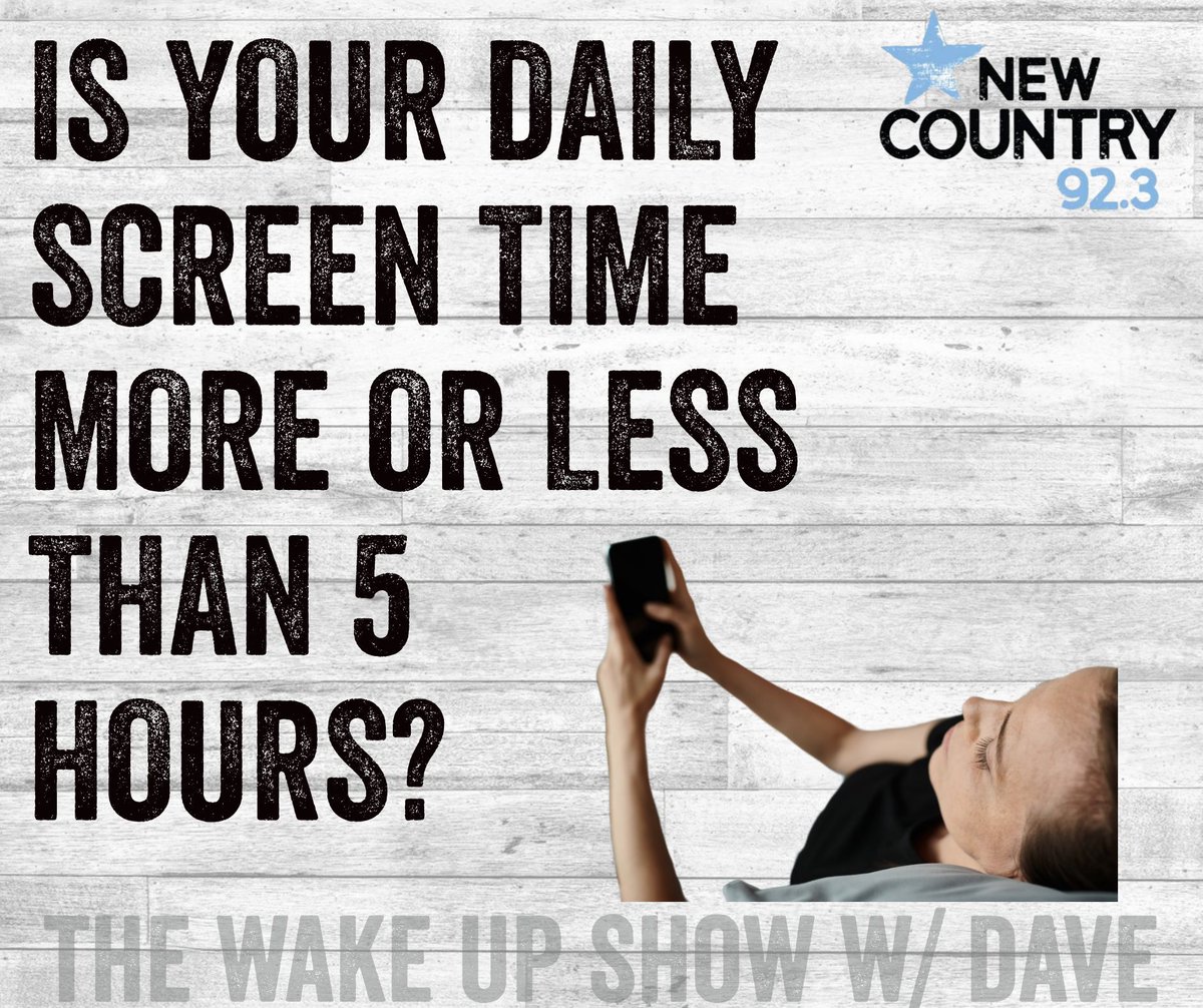 Question of the Night:  I'm currently at 4hrs, 5 mins

YOU?

- The Wake Up Show w/ Dave 🤠