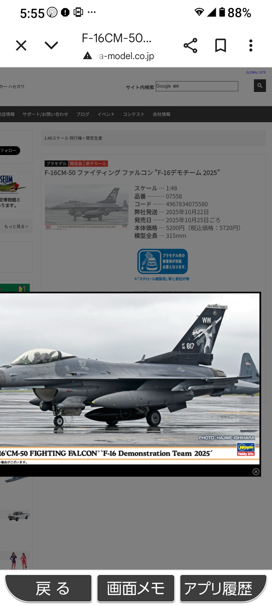 【新品】F-16デモチーム パッチ 2025 デモチーム ファイナルF-16 PACAF Demo パッチ 2025 ワッペン