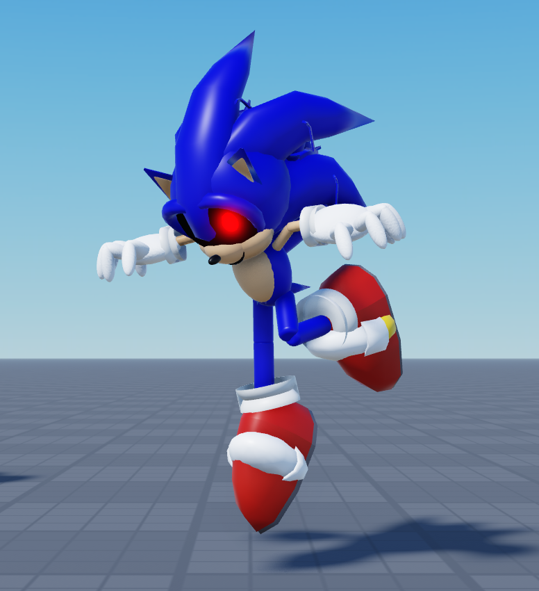 last night i figured out how to rig stuff, so i rigged sonic.exe's model for J&amp;J. i was having too much fun with rigging, so im gonna do the rest later (slenderman, being next)

also, instead of calling him "sonic.exe" for J&amp;J, call him "exe51".
