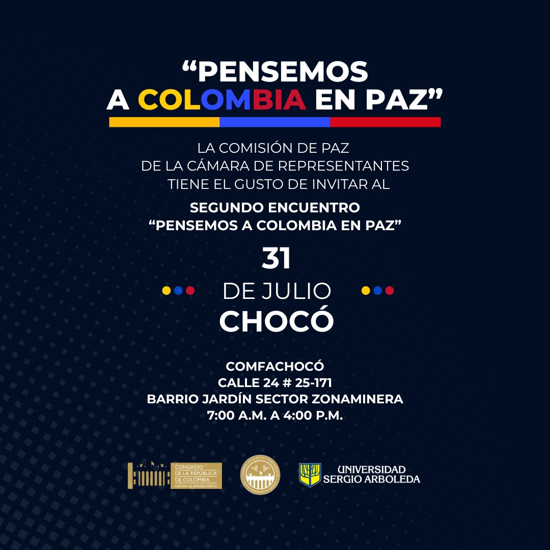 JamesMosqueraT's tweet image. Ahí estaremos, firmes por la paz, en la audiencia pública de la @ComisiondePaz este 31 de julio. ✊🏾🕊️

 #Curuldepaz 
#vidapazyterritorio