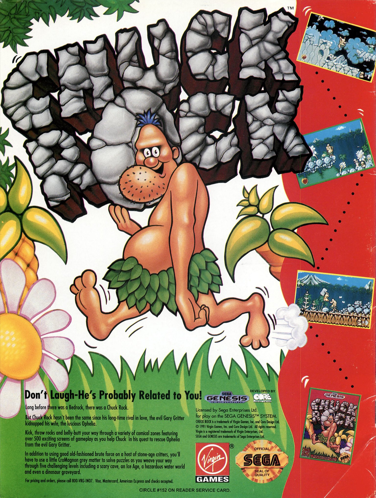CHUCK ROCK チャックロック [GG] Yahoo!オークション - GG CHUCK ROCK チャックロック 北米版