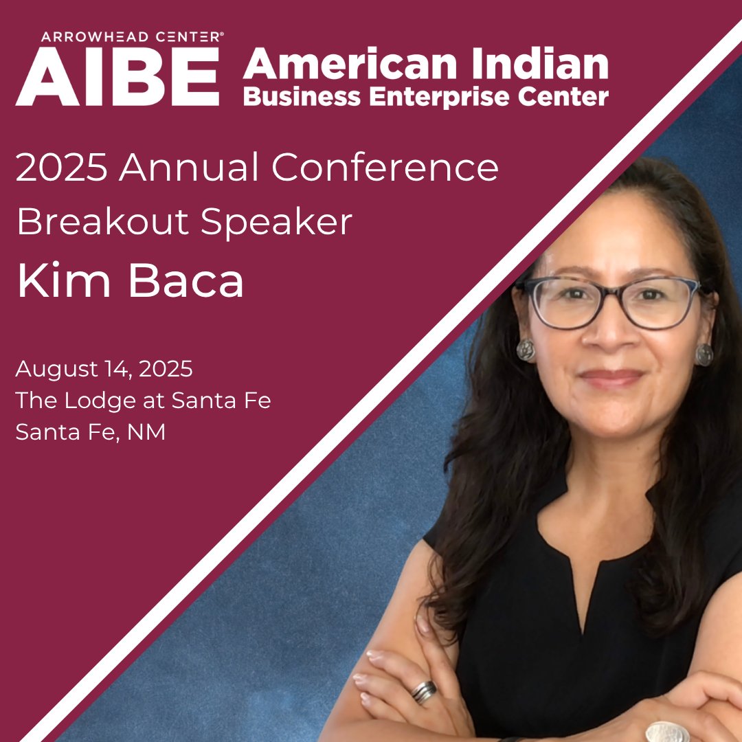 aibe_nm's tweet image. Join us in Santa Fe to hear Kim Baca share on how how to share and market your business through storytelling and narrative building. 

AIBE Annual Conference 2025
August 14, 2025
Santa Fe, NM
Registration Link: lu.ma/kcattxfa
#nativebusiness #outdoorrec #nativeled #AIBE