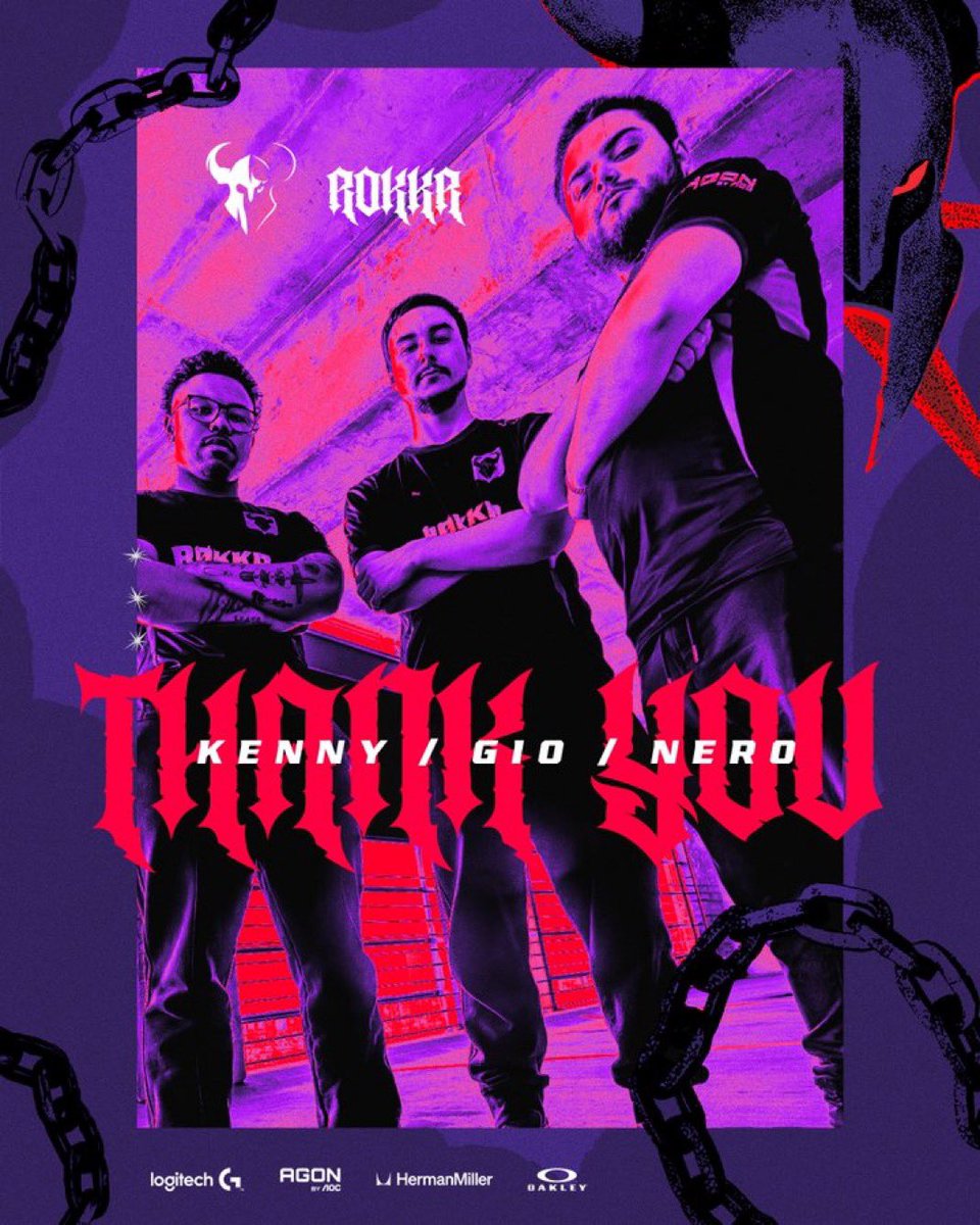 📰 BREAKING: <a href="/ROKKR/">Minnesota RØKKR</a> have released Kenny, Gio, and Nero