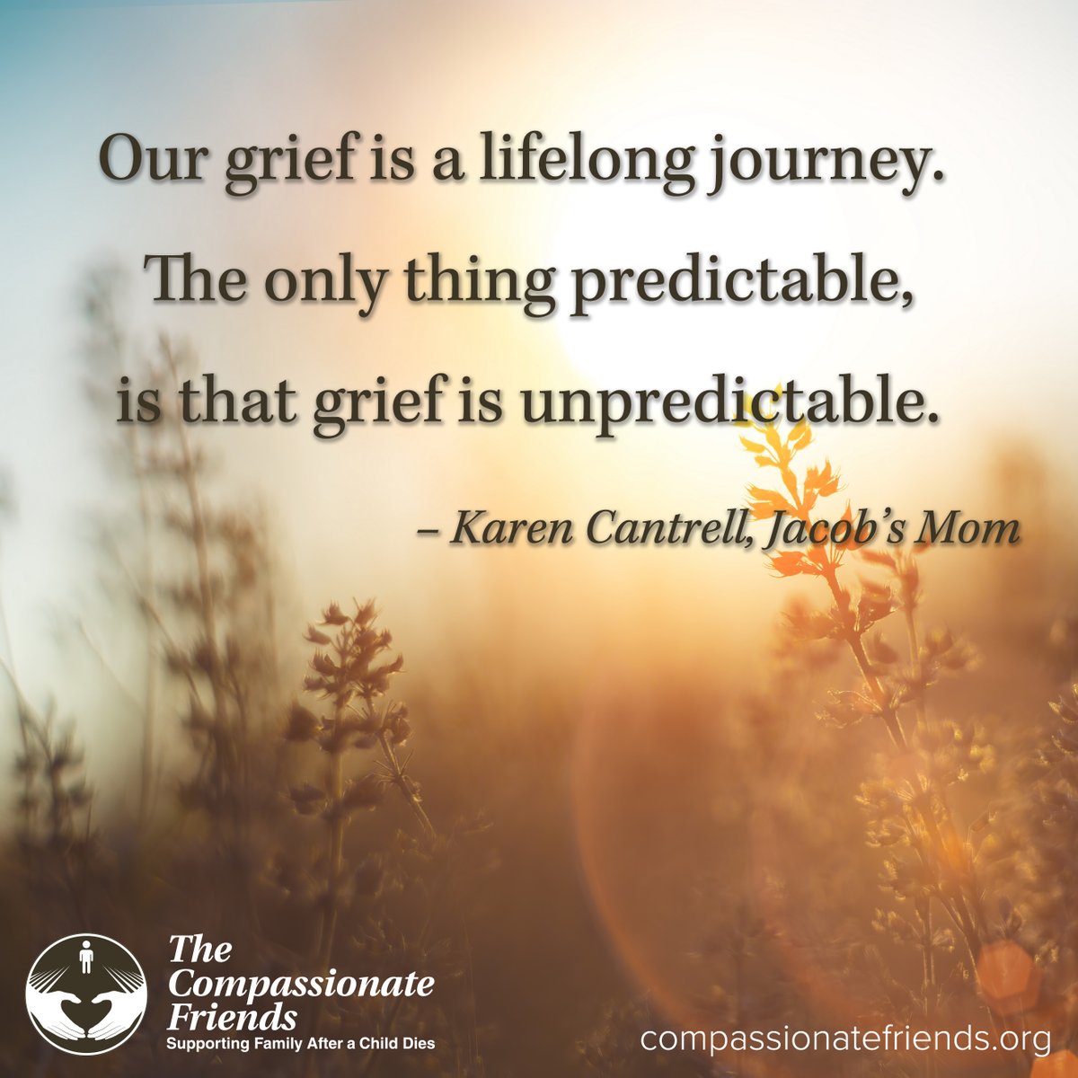 Gather in community with those who understand the depths of your grief. Visit our website to find a local chapter or online group.

#BereavedParents #BereavedSiblings #BereavedGrandparents #GriefSupport #CompassionateFriends #GriefAndLoss #BereavedFamilies