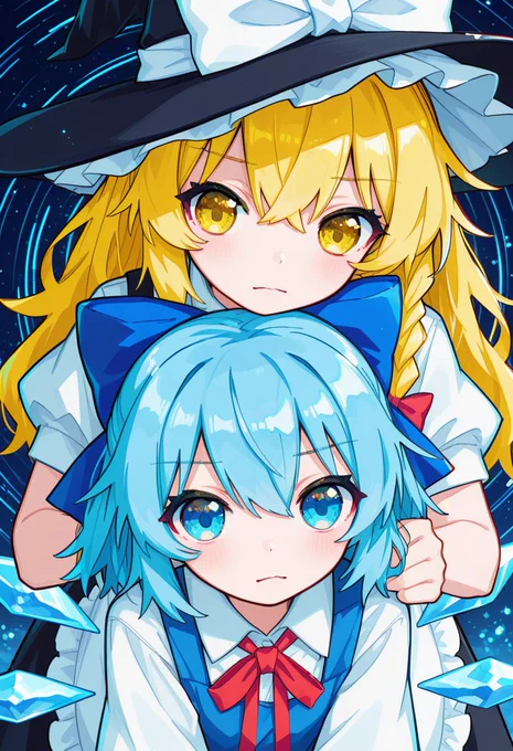 チルノと魔理沙