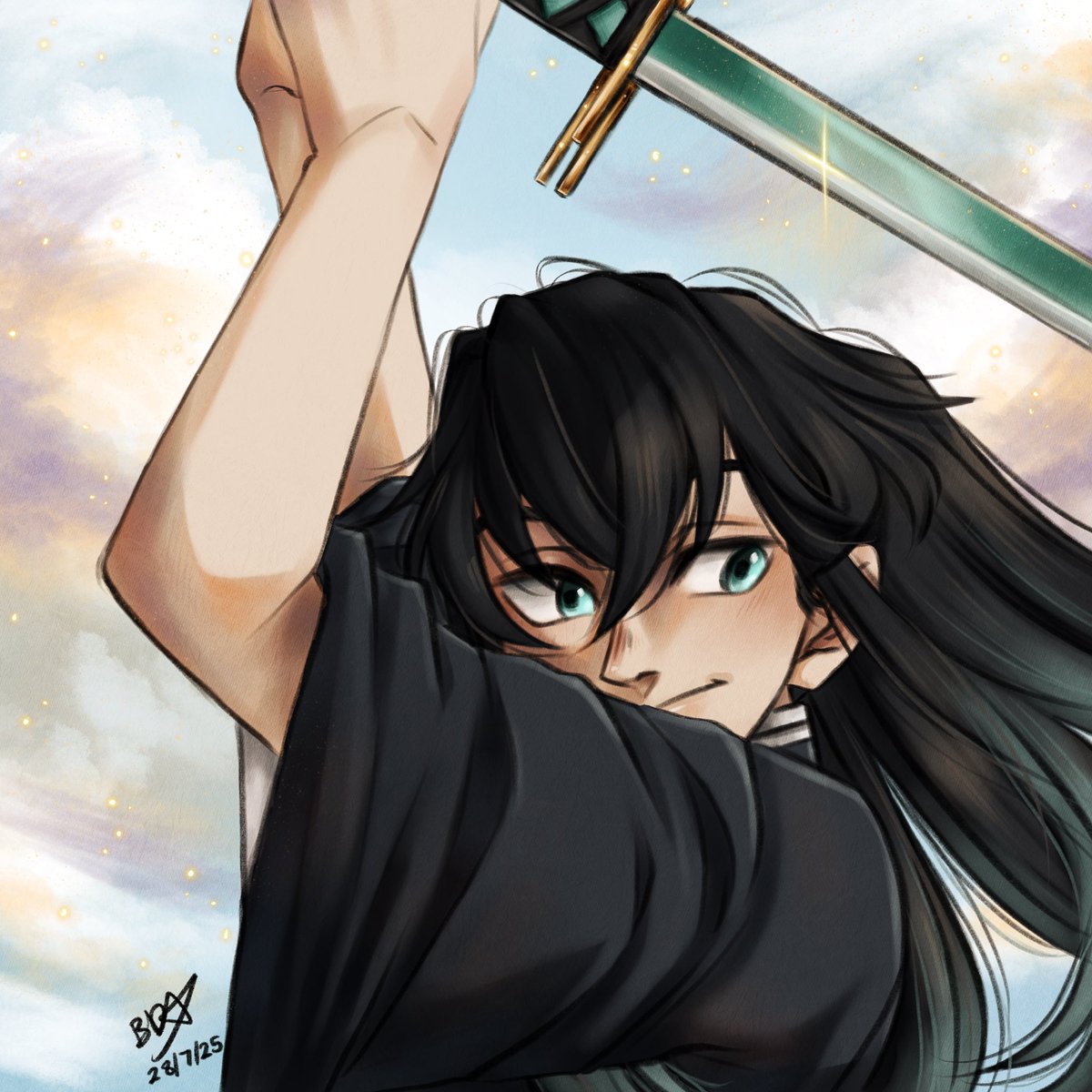 Brookestar854's tweet photo. Muichiro Tokito from #DemonSlayer #kimetsunoyaiba he was so much to draw ☺�� #Procreate https://t.co/ZB4GxnkHKR