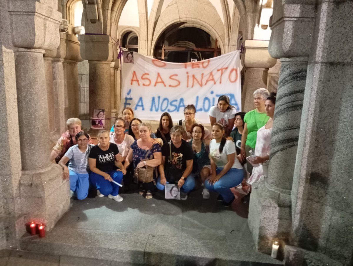 Traballadoras do SAF reclaman xustiza para Teresa, a compañeira asasinada hoxe no #Porriño mentres realizaba o seu traballo. 
Reivindican  o dereito a traballar en condicións de seguridade e a dignificación social e laboral dos traballos de coidados.