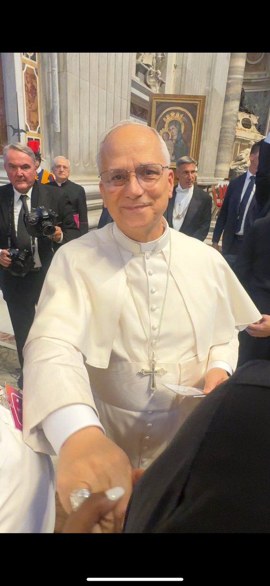 We met the pope today.