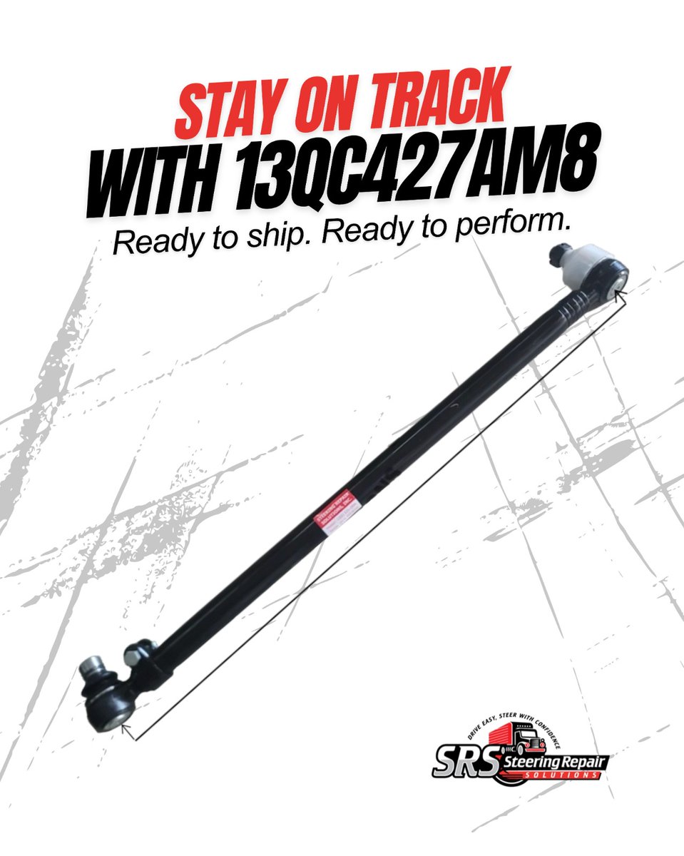 steeringrepair's tweet photo. DRAG LINK 13QC427AM8 – Built to deliver tight control, smooth handling, and maximum durability for heavy-duty vehicles. When your steering system demands strength and stability, this is the part that gets the job done.

🔹 Heavy-duty construction
-----
https://t.co/bEfr7g3XHh https://t.co/ETS94I0ZDp