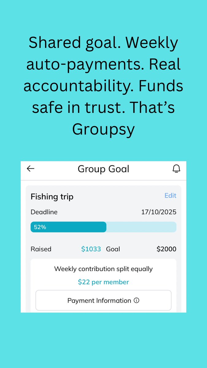 Start saving towards something with your friends. It’s easier when everyone keeps each other accountable.