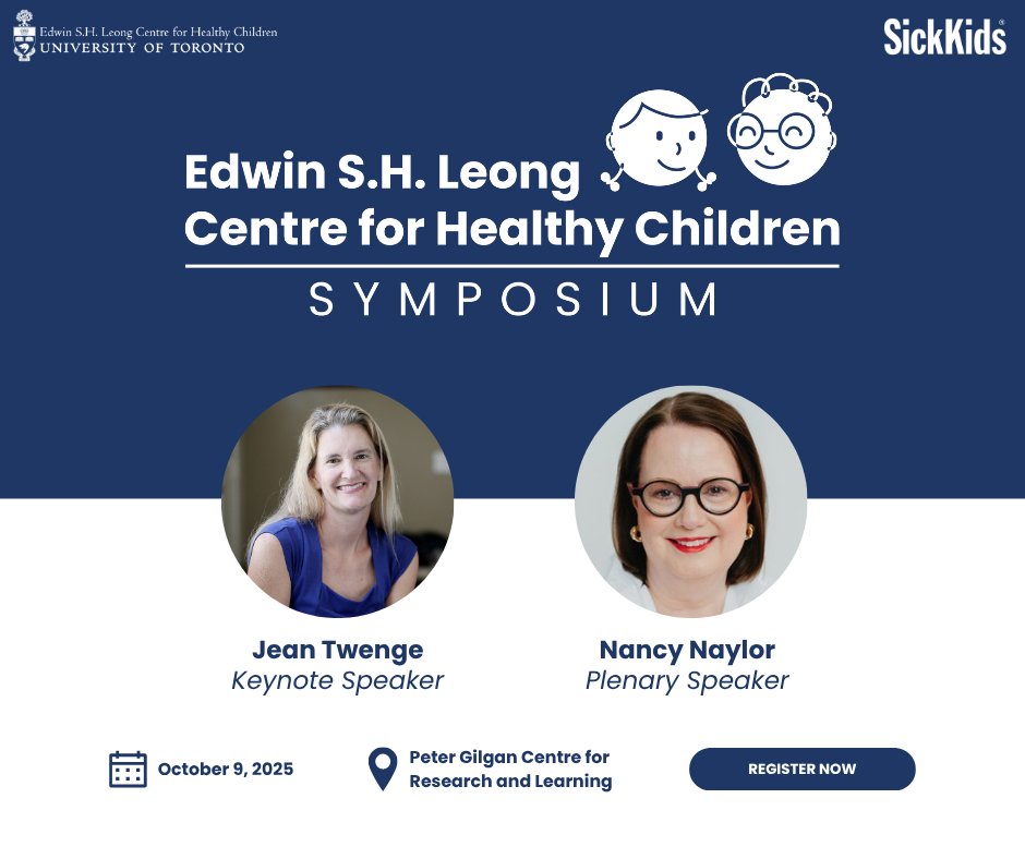 ✨The <a href="/LeongCentre/">Edwin S.H. Leong Centre for Healthy Children</a> 2025 Symposium is just 2-weeks away! Join us on October 9 for a day of inspiring conversations on the intersection of #childhealth and #education, with a focus on equity-driven research. 

Register to secure your spot! leongcentresymposium.ca