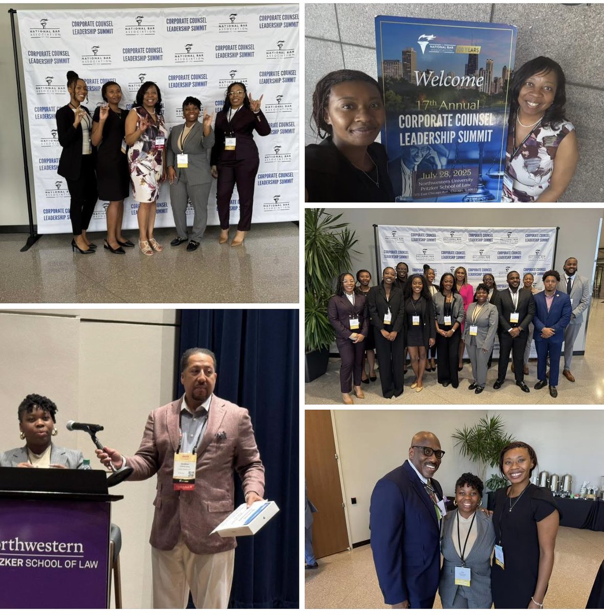 Asst Dean Mitchell served on the Implementation Team for the Corporate Counsel Leadership Summit, held in conjunction with the 100th Annual National Bar Association Convention. Thanks to all the law student volunteers including #niulaw students.
#niulawhasitall #niulawproud