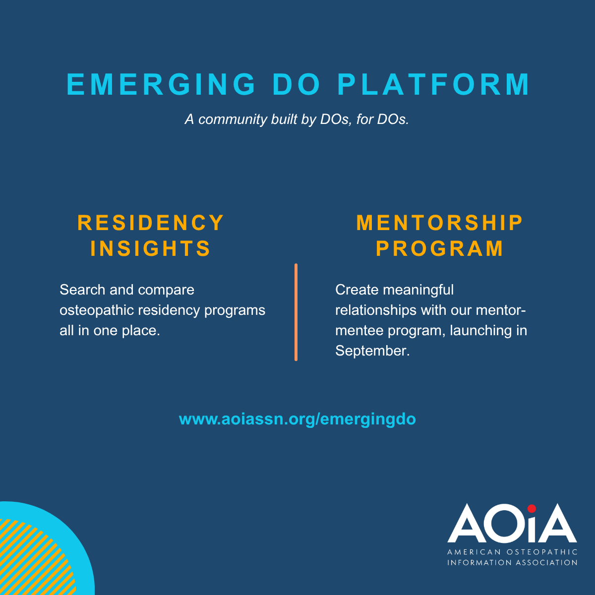 AOAforDOs's tweet photo. The #EmergingDOPlatform is seeking pilot testers for a new digital hub aimed at connecting the osteopathic community. Early-career practitioners, DOs and program directors are invited to gain early access and help shape the platform.
https://t.co/NonHa14fxa
#DOProud https://t.co/tjRkN7cBbR