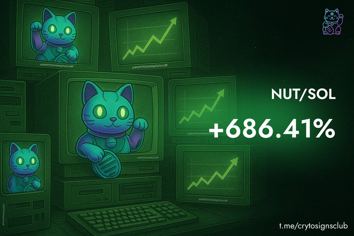 mulatradebot's tweet photo. #NoUtilityToken #NUT
X7 from our call in TG group https://t.co/GNjMMNKMEh
MC: 75K
7Es9n4GhZsNPjSdimTJDC1jPEpff8fmJ9ZR31C3Tbonk
686.41 %
#sol #solana #memetrack #kol #calltobuy #calltosell #trading #trade #pumpfun https://t.co/z7AASaChij