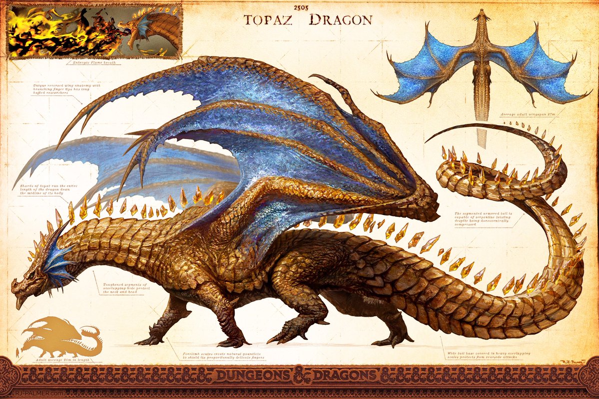 Next in the Gem Dragon illustrations I did for Dungeons &amp; Dragons The Book of Dragons is my favorite. You may have noticed the somewhat controversial design feature but instead of cowardly ‘fixing’ it, I leaned all the way in. 

This is dragon 2 of 5