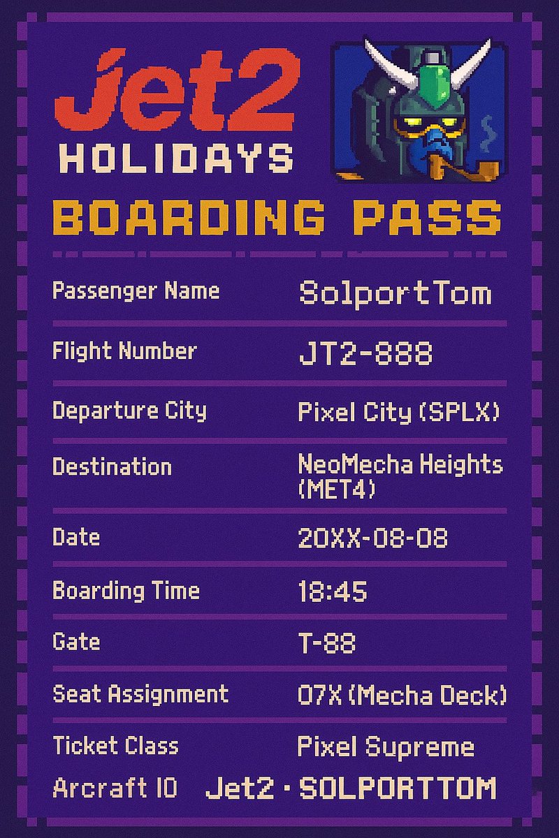 That's a great way to onboard <a href="/SolportTom/">Tom</a> on #Jet2 ✈️

Made by <a href="/kweezy0x/">kweezy</a> 

Let's push this!!!

Bf5uwQqUmtHLPYmGvs4z3Y56QtXgv6ApwQWo4aVrbonk