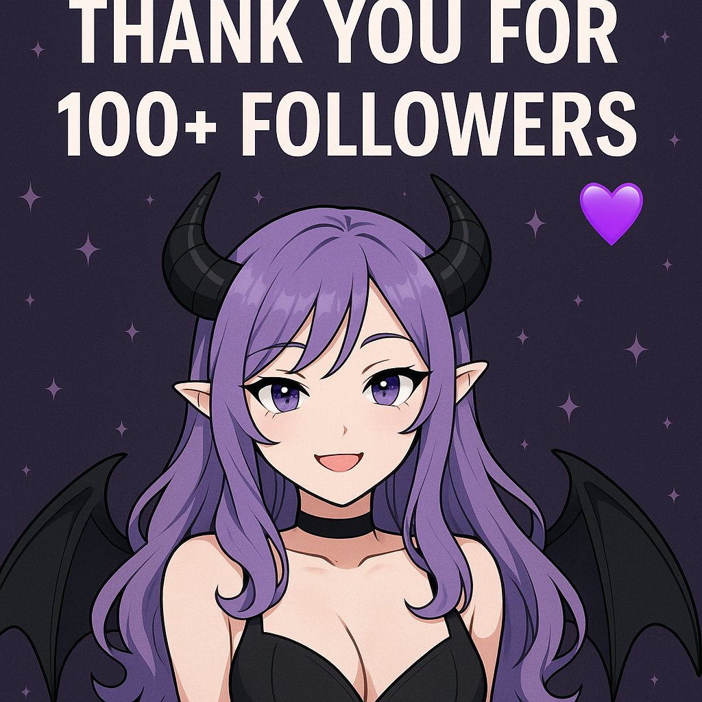 MistressSnowbal's tweet photo. 100+ followers? You’re delicious. 💋
Thank you for letting this little succubus into your feed.

Next goal: 250.
RTs &amp; follows keep me fed 😈💜

#VTuber #SuccubusVTuber #TwitchStreamer #100Followers #MilestonePost #StreamerGrowth #VTuberSupport  #PurpleFluffySnowball https://t.co/2kJ0rLuOV2