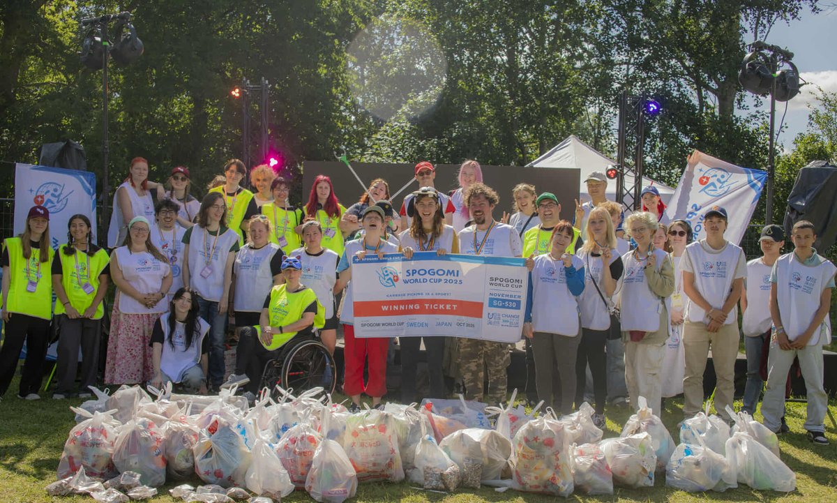 #SPOGOMI ワールドカップ #スウェーデン 予選速報🎉🇸🇪
リンシェーピングで開催された予選が終了！
開催日 7月27日
地球をキレイにするための熱い戦いが繰り広げられました🔥
参加チームは21チーム！
集まったごみの量は99kgにもなりました🗑️✨
参加してくれた皆さん本当にありがとうございました！