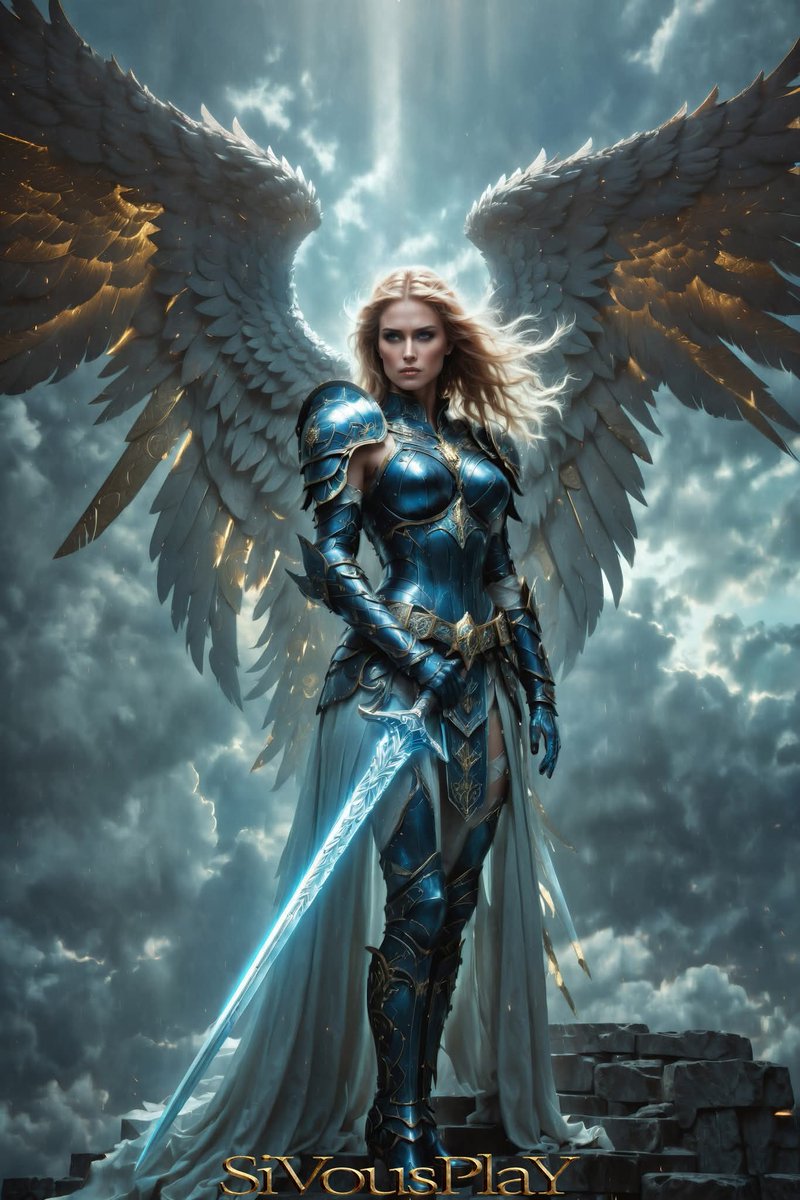 IngramOxford's tweet image. Heavenly Guardians Collection 
Powered by #midjourney #mjv6 #stablediffusion #sdxl #faetastic #sdvn6 #aiart #digitalart #heroine #sivousplay #fantasy #fantasyart #angel #wings #Valkyrie #heavenly #holylight