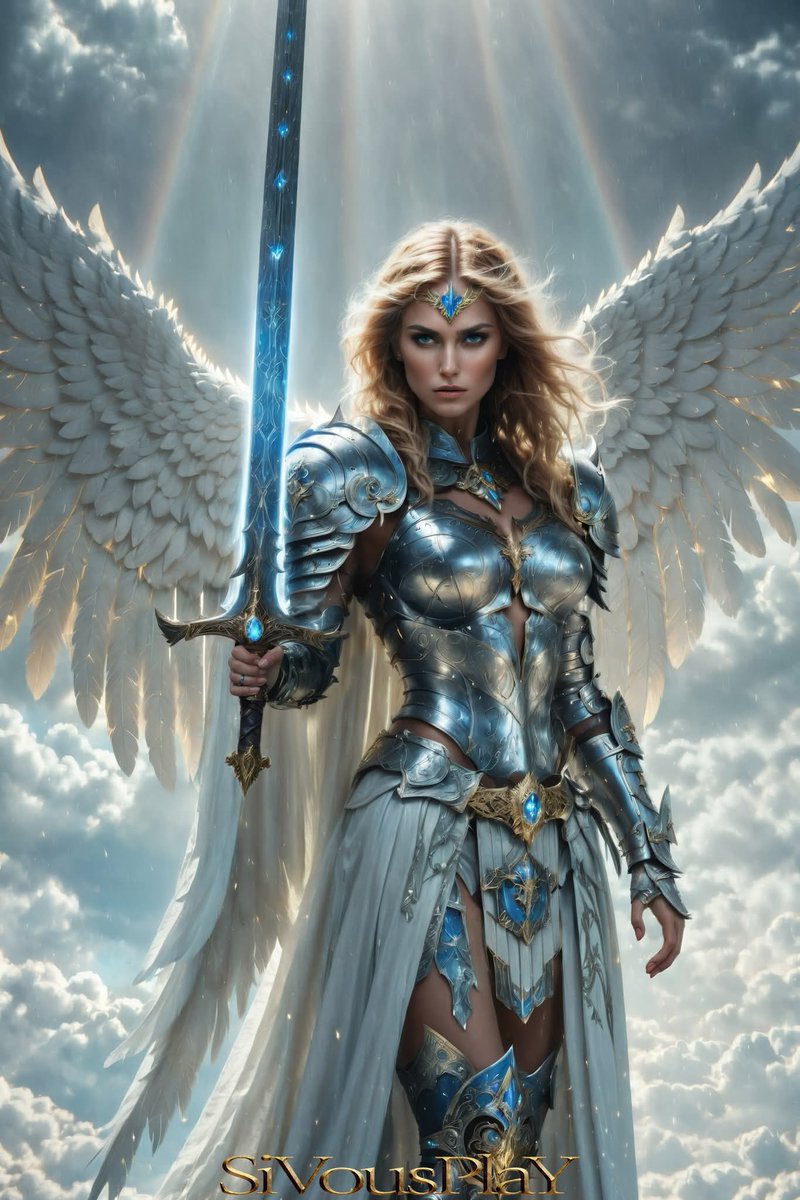 IngramOxford's tweet image. Heavenly Guardians Collection 
Powered by #midjourney #mjv6 #stablediffusion #sdxl #faetastic #sdvn6 #aiart #digitalart #heroine #sivousplay #fantasy #fantasyart #angel #wings #Valkyrie #heavenly #holylight